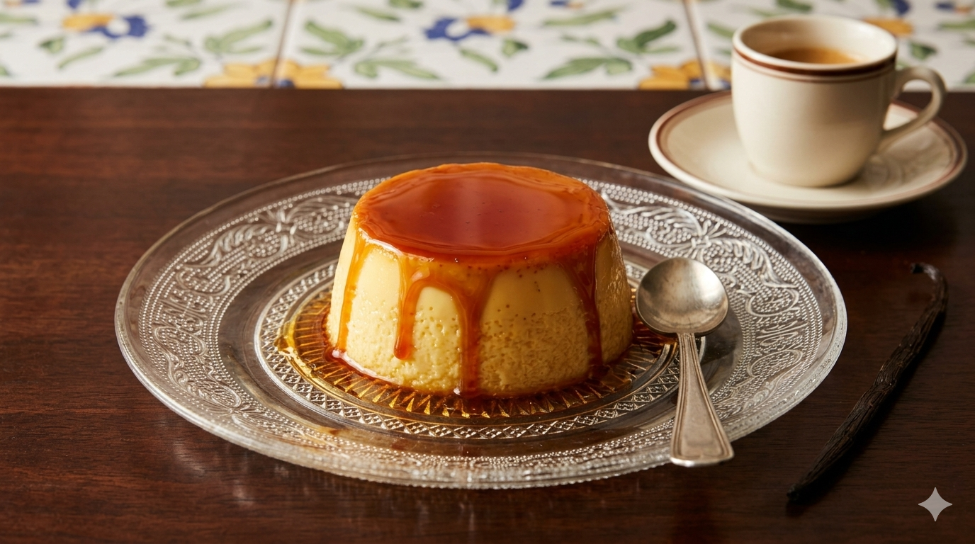 Flan Cubano - Cuban custard flan